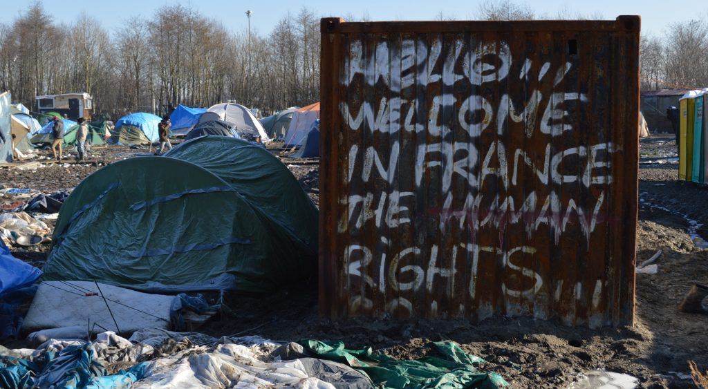 Camp de migrants laissé à l'abandon